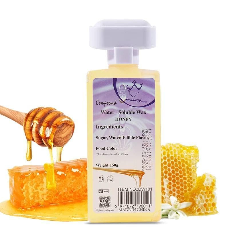 Cartridge hair removal wax roll on depilatory soft wax liposoluble warm roller (01, Honey)