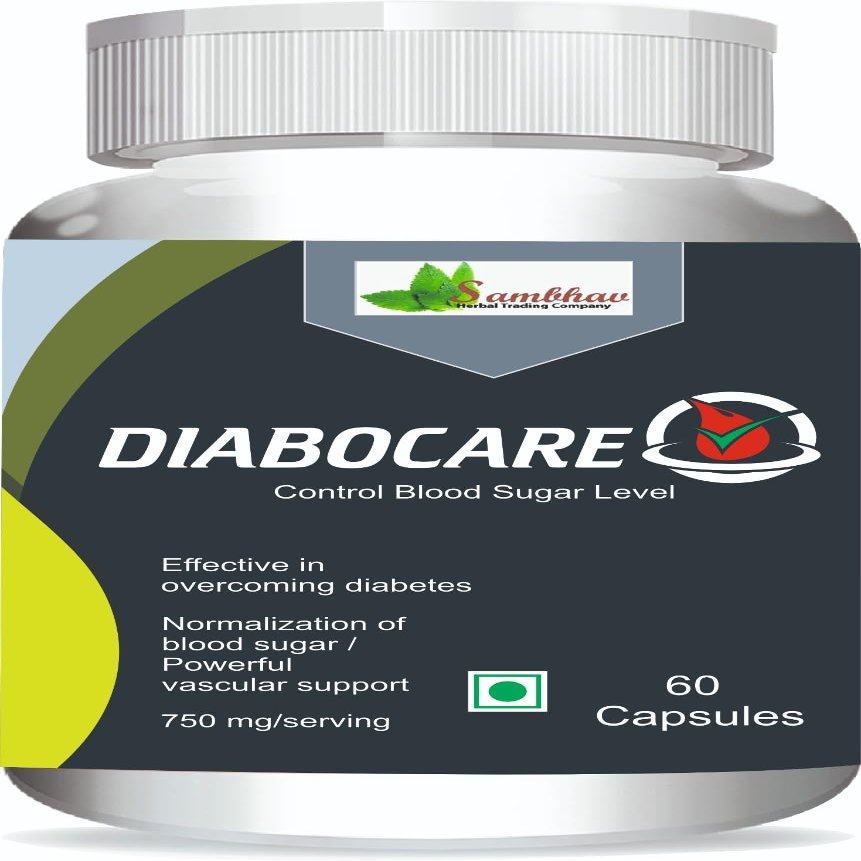 Sambhav Herbal Diabocare Ayurvedic Capsules with Karela, Jamun & Gudmar for Blood Sugar Support, 60 Capsules | 1 Month Diabetes Care.