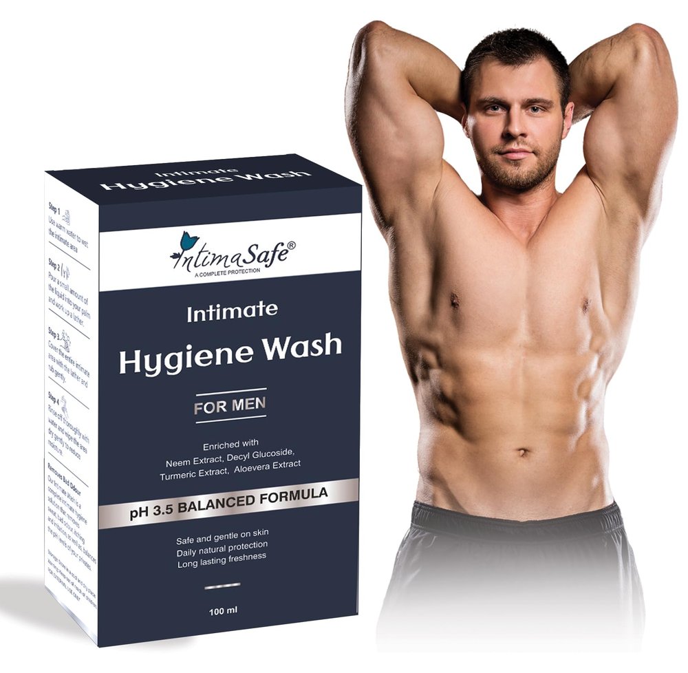 IntimaSafe Intimate Hygiene Wash for Men, pH 3.5 Balanced Formula, 100 ml (pack of 1)