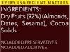 thenibblebox Nutty - Brownie (Dry fruit bars/Vegan mithai) 200g Jar [92% dry fruits by weight, gluten free, plant based, no preservatives/additives, zero trans fats] view 3