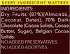 thenibblebox Coconutty - Chocolate Chip Brownie (Dry fruit bars/Vegan mithai) 200g jar [87% dry fruits by weight, gluten free, plant based, no preservatives/additives, zero trans fats] view 3