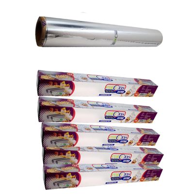 Aluminium Foil - 9M 5 Star [Pack of 5] [9M x 5] | Heavy-Duty Food Wrapping Roll for Kitchen | Durable, Tear-Resistant & Food-Grade Foil for Cooking, Baking, and Food Storage