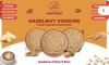 Disha Bakes Hazelnut Cookies, Oats & Bran, No Preservatives, Pure Butter Coffee Snack view 1