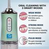 Q DEVICES Oral Irrigator Water Flosser for Gum Care & Plaque Removal, Rechargeable,3 Cleaning Modes, 220ml Water Tank, 4 Interchangeable Tips for Fresh Breath & Oral Hygiene view 2