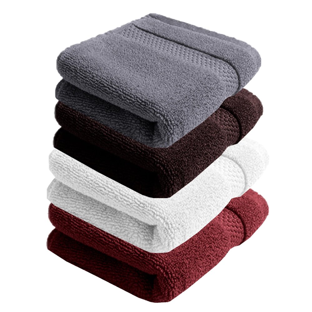 Home Plus Studio Super Soft 100% Cotton Hand Towels Set for Gym and Workout, Soft, Absorbent, Towel Combo, Quick Dry, 150 GSM, 40X60 CM (Multicolor, Pack of 4)