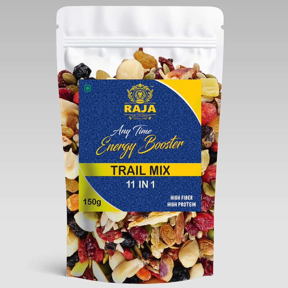 Shree Raja Dry Fruit Mix Nuts and Seeds (150g) | 11 in 1 Superfoods Trail Mix | Mixed Nuts and Dry Fruits Contains Almonds, Cashews, Pumpkin Seeds, Sunflower Seeds & More | Energizing Healthy Snacking