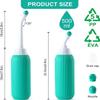 NIYANETAIL 500ML Plastic Retractable Handheld Bidet  Portable Antislip Bidet with Angled Nozzle Spray & Travel Bag (Green)  Easy to Use & Clean view 3