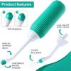 NIYANETAIL 500ML Plastic Retractable Handheld Bidet  Portable Antislip Bidet with Angled Nozzle Spray & Travel Bag (Green)  Easy to Use & Clean view 4