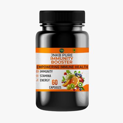 JNKB PURE immunity booster ayurvedic Giloy Capsules for Men & Women Herbal Supplements |Blood Purification and Antioxidant Properties| Natural Giloy & Haldi Contents Formula for Helps to Boost Immunity - 60 Tablet