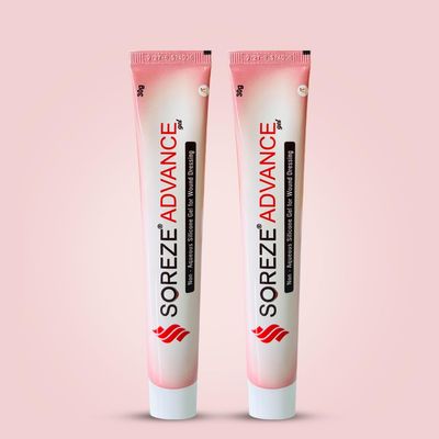 Amaterasu Soreze Advance Gel | 30gm | Advanced Bedsore Treatment By Combining Silicone Technology With Natural Herbs | Pack of 2