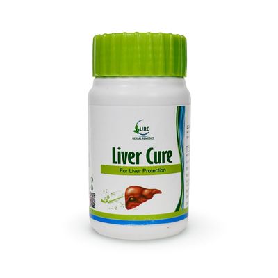Cure Herbal Remedies Liver Cure - Natural Liver Detox Tablet | Enriched with Kasni, Arjuna & Kasondi 1000 Tablets