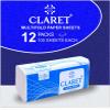 Claret 100 Sheets Multi-Fold Tissues, 1-Ply, 21x21 cm,100% Virgin Pulp - Soft, Eco-Friendly, Hypoallergenic, Absorbent & Sustainable for Sensitive Skin, Pack of 12 pc view 3