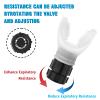 Wowobjects Lung Capacity Training Device, Adjustable Resistance Lung Exerciser & Expander for Enhanced Vital Capacity, Breathing Fitness Device | White view 3