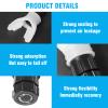 Wowobjects Lung Capacity Training Device, Adjustable Resistance Lung Exerciser & Expander for Enhanced Vital Capacity, Breathing Fitness Device | White view 4