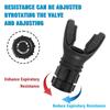 Wowobjects Lung Capacity Training Device, Adjustable Resistance Lung Exerciser & Expander for Enhanced Vital Capacity, Breathing Fitness Device | Black view 3