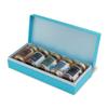 arome Premium Set of 5 Mini Treasure Dry Fruit Gift Box 550 gm Containing Sriracha Almonds Chilli Garlic Cashews Blueberry Raisins Saffron Pistachios and Nutty Berry Seeds (Yellow) view 2