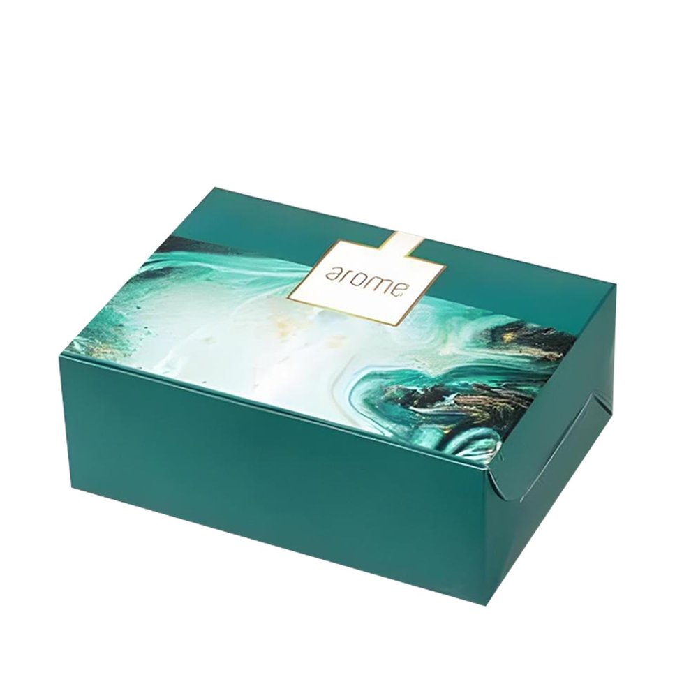 Arome Premium Mini Marble Dry Fruit Gift Box 200 gm Containing Barbeque Almonds & Paan Masala Raisins Perfect for Snacking (Green)