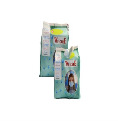 Indo Chem We Care 3-Layer Disposable Face Mask for Everyday Use | Breathable Non-Woven Surgical Mask with Nose Clip | Lightweight, Comfortable and Hygienic Protection (Light Green, Pack Of 100)