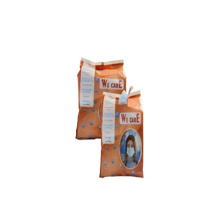 Indo Chem We Care 3-Layer Disposable Face Mask for Everyday Use | Breathable Non-Woven Surgical Mask with Nose Clip | Lightweight and Hygienic Protection (Jet Black & Black n white, Pack of 200)