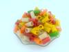 advancedestore multi colour ring shaped papad/Ring Size Colourful Papad Ready to Fry Snack | Multicolour Fry Item Small Pipes 3D Papad Fryums 400g view 1