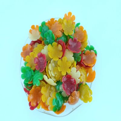 advancedestore multi colour flower shape papad Ready To Fry Mixed Colour Flower Crackers Fryums | Mixed Colour Pattasu Vathal | Papad | Vadiyalu (900g)