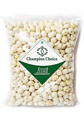 Champion Choice Jumbo Handpicked Lotus Seeds/Fox Nuts Big Size Phool Makhana | No added artificial flavours | No added preservatives | Organic Makhana Fox Nut | Premium Puffed Kernels | 1 kg