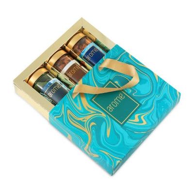 Arome 3 Quarter Fluid Dry Fruit Gift Box A Perfect Blend of Honey Caramel Almonds, Pudhina Cashews, and Sweet-Sour Raisins Perfect for Snacking (Green)