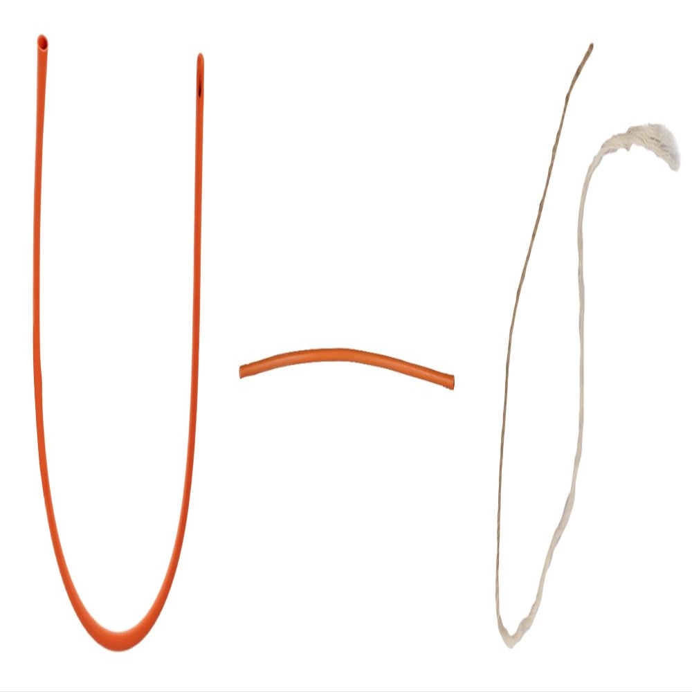 Kranti Yoga. Combo Of Enema tube Sutra neti Rubber neti Pack of 3 Yoga