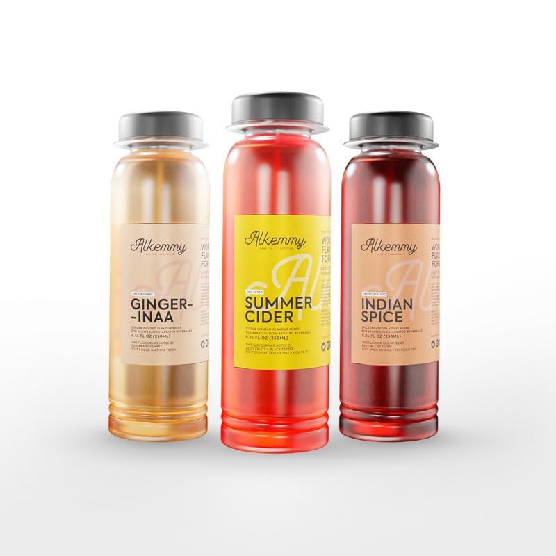 Alkemmy Beer Mixer Tester Pack | Summer Cider | Gingerinaa | Indian Spice | Pack of 3