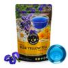 Teacurry Blue Yellow Tea (200 gram loose) - Supports Skin and Stomach Wellness | Flower Based, Caffeine Free Herbal Tea view 1