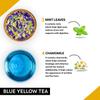 Teacurry Blue Yellow Tea (200 gram loose) - Supports Skin and Stomach Wellness | Flower Based, Caffeine Free Herbal Tea view 2