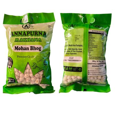 ANNAPURNA MAKHANA Mohan Bhog, Fox Nuts Big Size Phool Makhana (250 gm, Pack of 2)