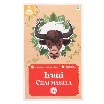 Aarin's Amrittulya Irani Chai Masala A Blend of 11 Assorted Spices Predominantly Saffron to Give A Kick Flavour to Your Tea - 100 Grams
