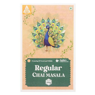 Aarin's Amrittulya Regular Chai Masala With A Blend of 11 Assorted Spices To Give A Kick of Masala To Your Tea - 100 Grams