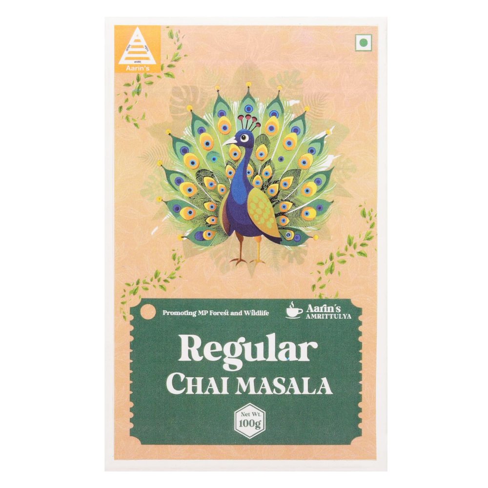 Aarin's Amrittulya Regular Chai Masala With A Blend of 11 Assorted Spices To Give A Kick of Masala To Your Tea - 100 Grams