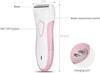 Crotomak 2 in 1 Women's Painless Shaver Rechargeable Double Razor For Hair Wet & Dry Bikini Line Trimmer, Under Arms & Legs (Pink & White) view 4