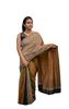 KAMANA TEXTILE QUALITY FASHION Women's Pure Cotton Handloom Multicolor Saree,Special Attractive Cotton Material Stretcher (Black,Deep Green,Cream,Brown) view 1