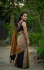 KAMANA TEXTILE QUALITY FASHION Women's Pure Cotton Handloom Multicolor Saree,Special Attractive Cotton Material Stretcher (Black,Deep Green,Cream,Brown) view 4