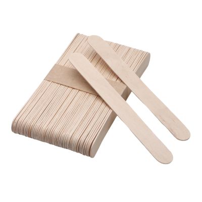 500pcs Wooden Craft Sticks 5.91 Inch Long Natural Wood Popsicle Ice Cream Sticks for DIY Wood Crafts, Jumbo SticksHair Removal and Waxing Supplies,Home Art Projects