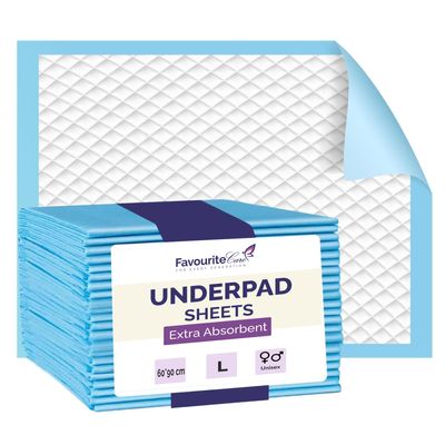Favourite Care Professional Adult Underpads 90x60 cm, 100 Pcs for Hospitals