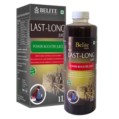 BELITE Last-Long Juice - Herbal Blend For Stamina Strength & Vitality juice | Improves Energy & Reproductive Health | 1 Liter - Health drink