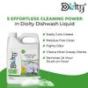 Diolty Dishwash Gel 5L - Green Apple Scent, Eco-Friendly Utensil Cleaner for Pots, Pans, Non-Toxic Streak-Free Shine view 4