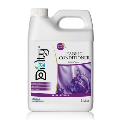 Diolty Fabric Conditioner 5L  Lavender | Premium Softness, Long-Lasting Freshness | Hand & Machine Wash | Family-Sized Reusable Can, Made in India