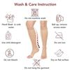 Compression Below Knee Open - toe 4 way stretch Socks Support Prevent Varicose Knee pain relief Veins Stocking Calf & Knee support For Men and Women. (BEIGE, LARGE) view 2