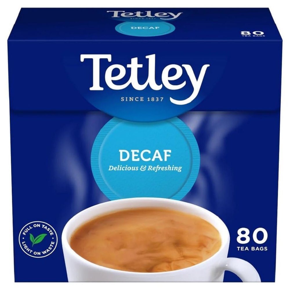 Tetley Decaf Tea Bags, 80 Bags/250gm,(Imported)