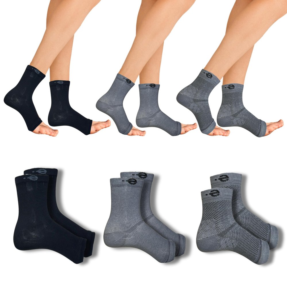 Ecosync Medical Grade Plantar Fasciitis Socks with Arch Compression | Diabetic Footwear for Neuropathy, Heel Spur Relief & Alignment Support | Men & Women
