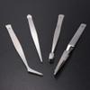 53 Arts 4PCS Stainless Steel Tweezer Set for Nail Art Precision and Detailing view 1