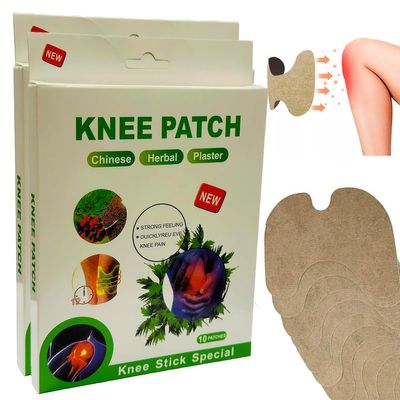 Abgrow 100% Natural Knee Pain Relief Patches - Heating Herbal Patches for Back, Shoulder, Neck, Joints - No Side Effect (Pack of 02)