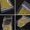 DNY Zip Lock Stand Up Pouches 50 PCS  250g Transparent Food Grade Resealable Bags | Airtight Leakproof Storage Pouches for Snacks, Dry Fruits, Spices, Coffee & Multi-Purpose Storage view 3