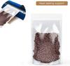 DNY Zip Lock Stand Up Pouches 20 Pieces (250g Capacity) Transparent Zipper Food Grade Pouch Bags for Packing & Multi-Purpose Storage | Reusable, Resealable, Leakproof, Airtight view 4